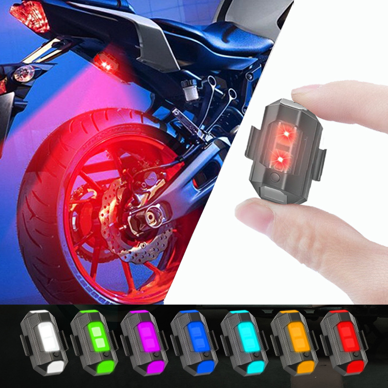 Drone Led Light - Motorrad-Licht Drohnen-Blitzlicht 7 Farben Mini USB