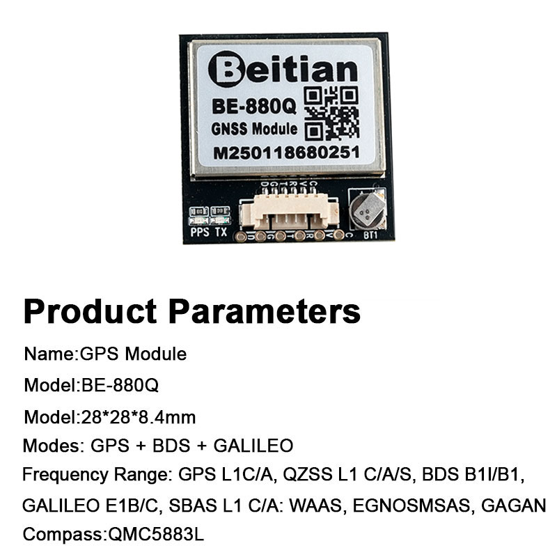 BE-880Q GNSS GPS-Modul M10050  – Drone Compass Bewertung und Preis